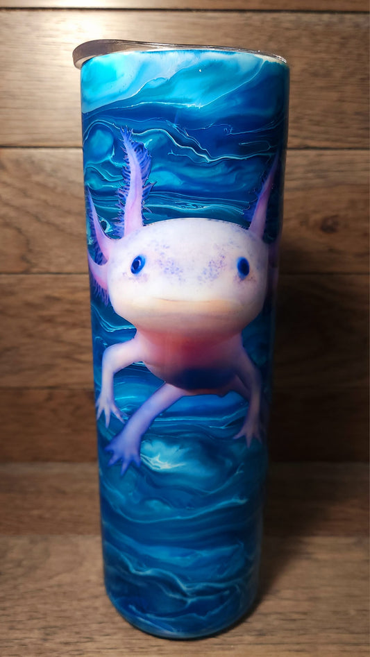 Realistic Axolotl Tumbler