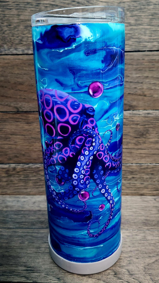 Purple Octopus Tumbler