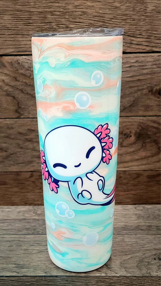 Bubble Axolotl Tumbler