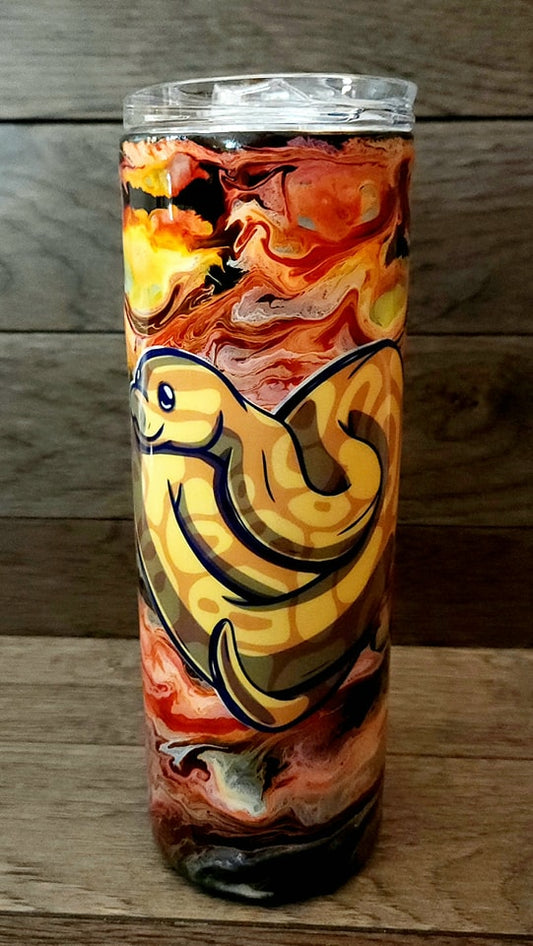 Heart Ball Python Tumbler