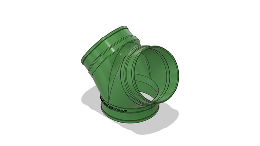 6x6x6 Y duct coupling