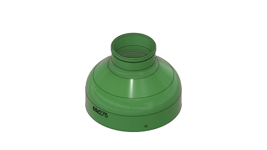 6" slip X 2.75" duct coupling - xTool P2 and S1 Compatible