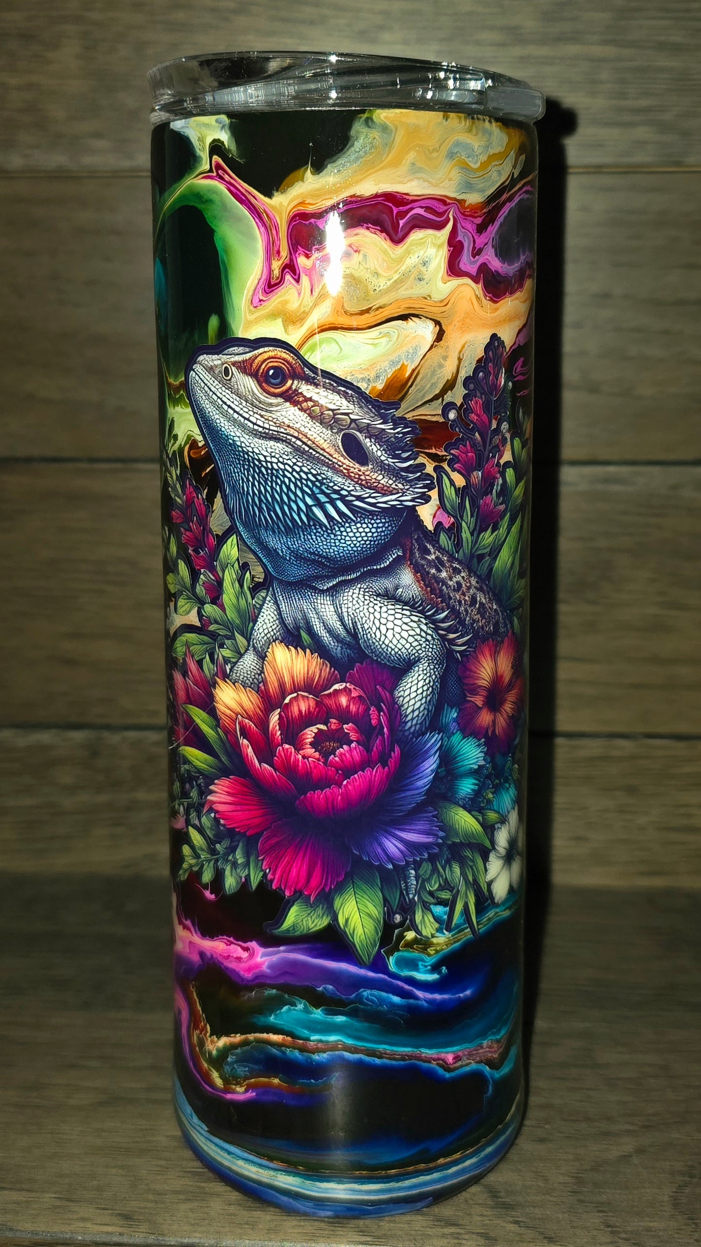 Flower Beardie Tumbler