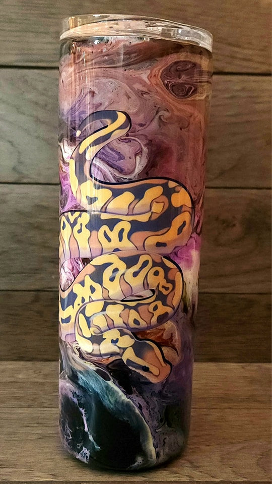 Pastel Ball Python Tumbler